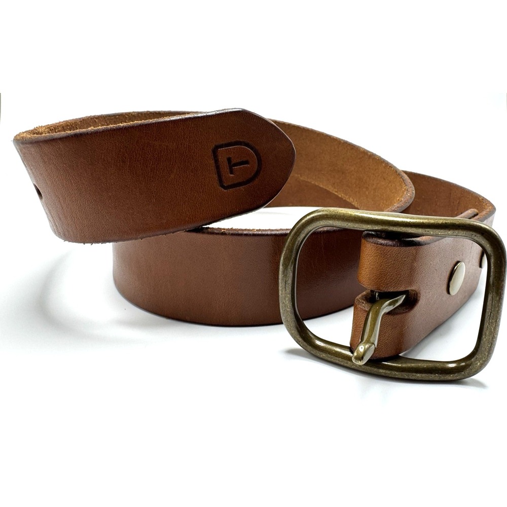 Tecovas Genuine Brown Leather Belt Western Classic 5 Hole Mens 32 Made in USA